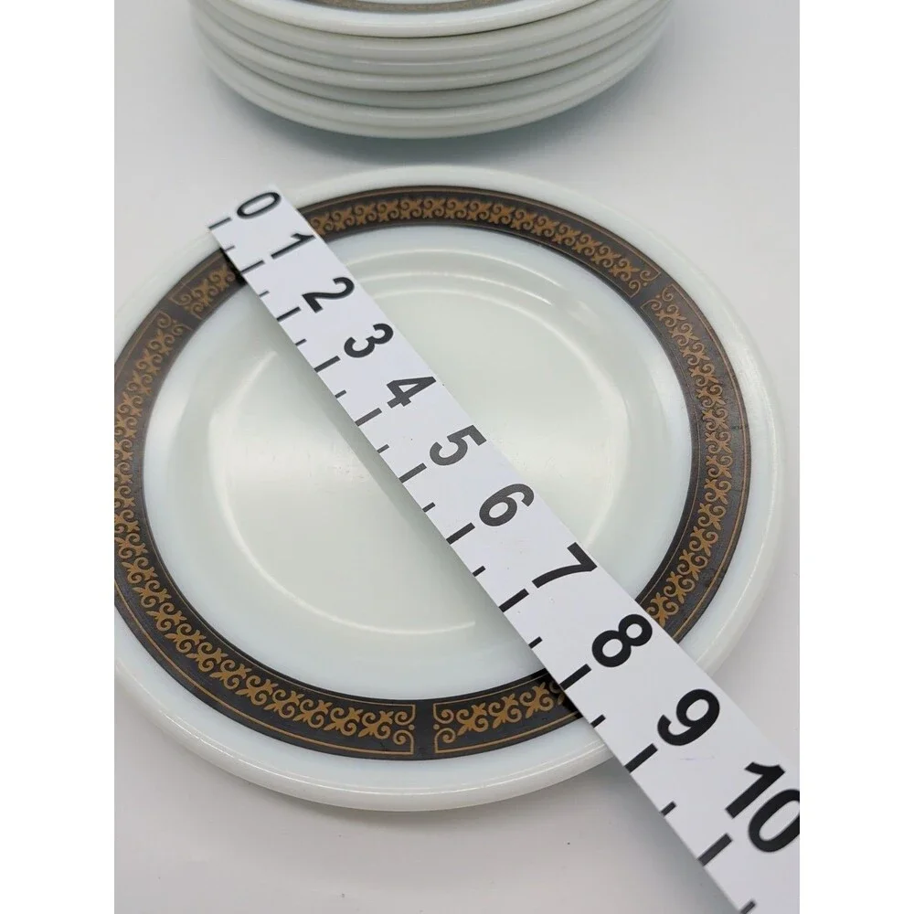 PYREX VTG 703-3 Tableware EBONY FLEUR DE LIS 9
